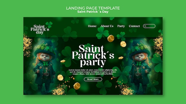 Kostenlose PSD st. patrick's day-vorlagendesign