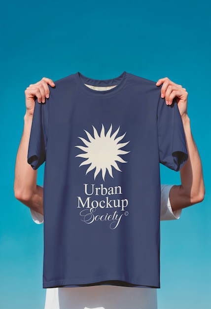Städtisches T-Shirt-Mockup-Design