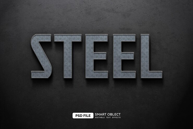 Kostenlose PSD stahltext-stileffekt