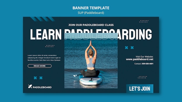 Kostenlose PSD sup-banner-template-design