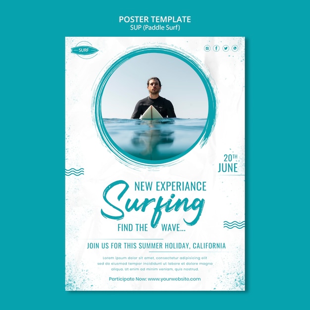 Sup-poster-template-design