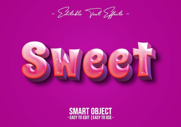 Sweet-text-style-effekt