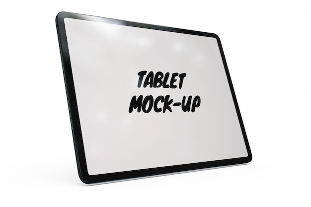 Tablet-modell isoliert