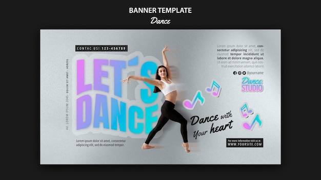 Tanz-banner-template-design