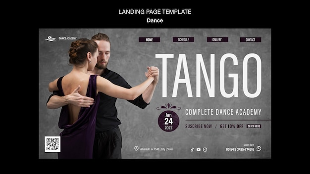 Tanz-landing-page-template-design