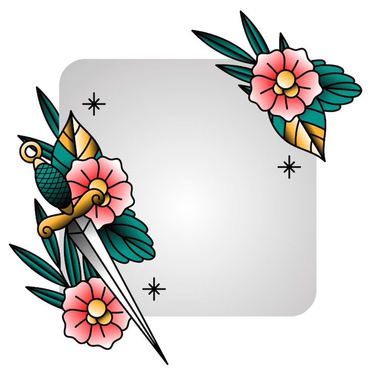 Kostenlose PSD tattoo-illustration