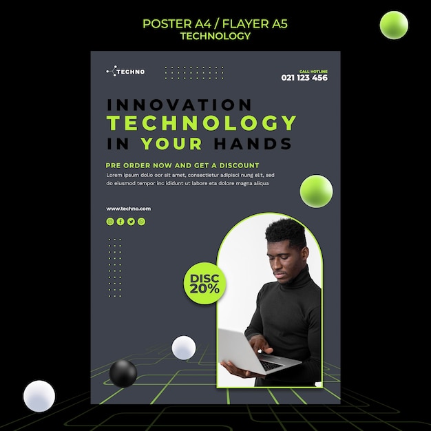 Technologie-Flyer-Vorlage
