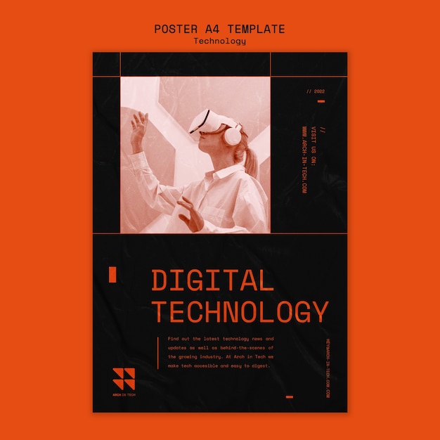 Technologie-Poster-Vorlage