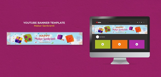 Kostenlose PSD template-design für makar sankranti