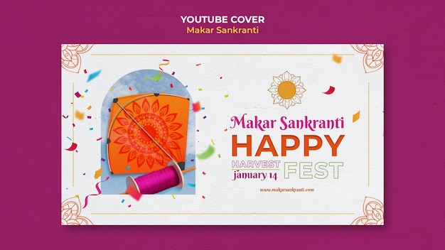 Kostenlose PSD template-design für makar sankranti