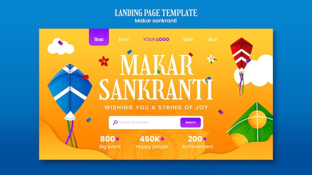 Kostenlose PSD template-design für makar sankranti