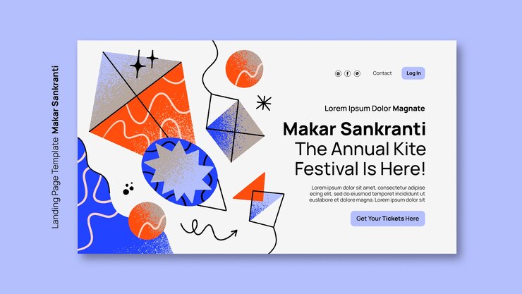 Kostenlose PSD template-design für makar sankranti