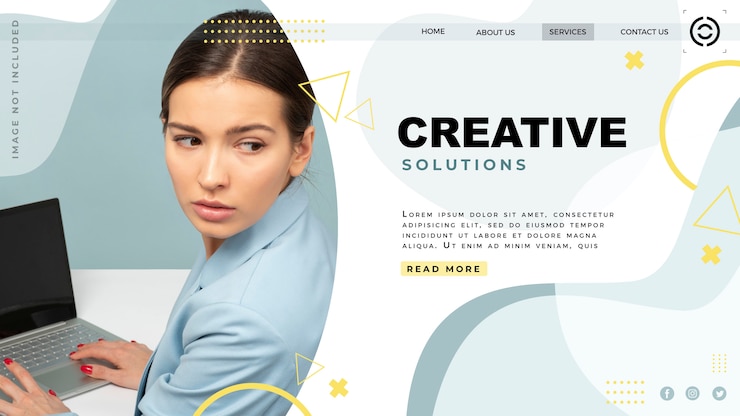 Kostenlose PSD template landing page website