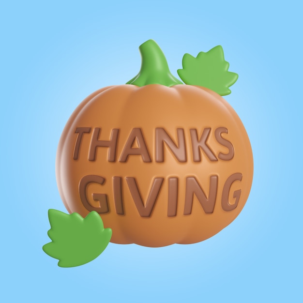 Thanksgiving-3d-rendering-symbol