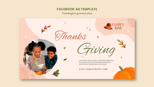 Thanksgiving-Feier-Social-Media-Promo-Vorlage