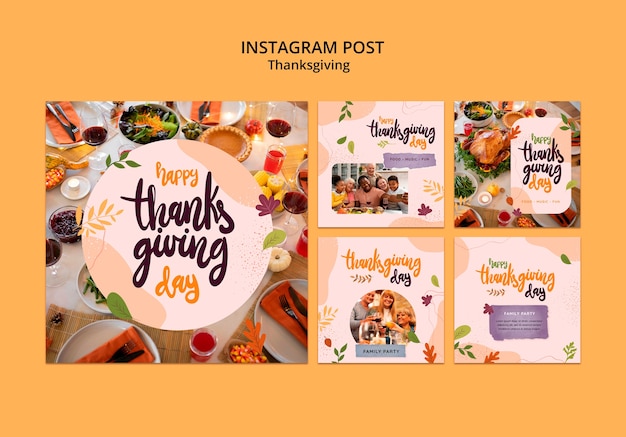 Kostenlose PSD thanksgiving-vorlagendesign