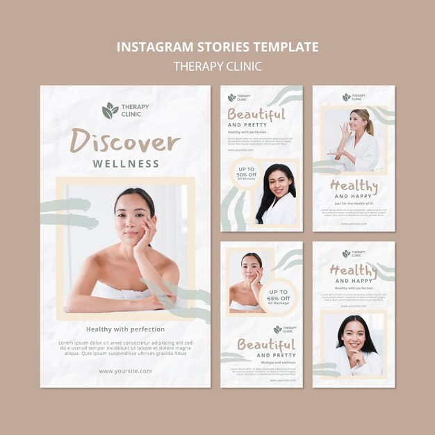 Therapieklinik Instagram Geschichten Vorlage