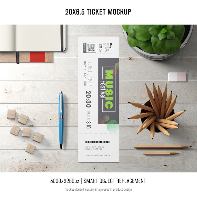 Ticket mockup