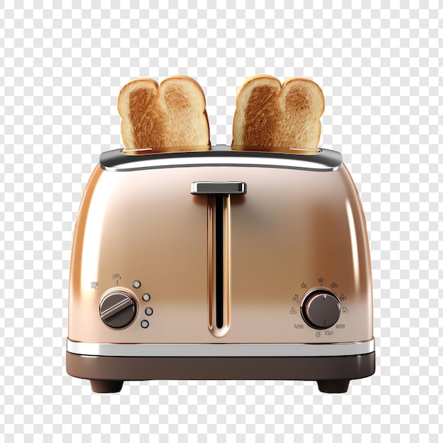 Toaster isoliert auf transparentem hintergrund