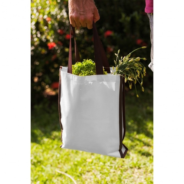 Kostenlose PSD tote tasche mock-up-design