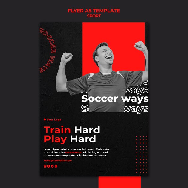 Trainiere Hardplay Hard Flyer Vorlage