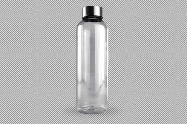 Transparente Flasche für Wasser