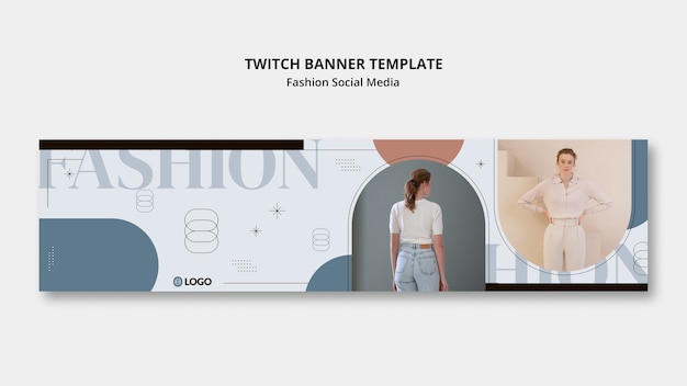 Twitch-banner der modekollektion