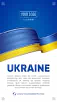 Kostenlose PSD ukraine social-media-geschichten instagram