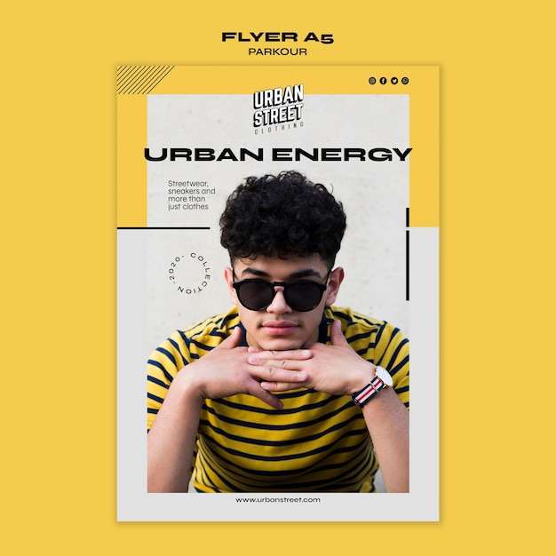 Urban fashion vorlage flyer