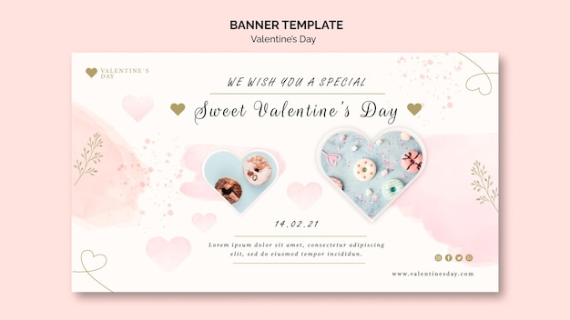 Valentinstag banner vorlage