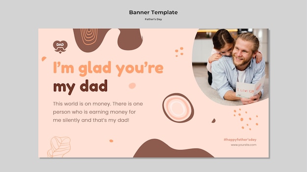 Vatertags-Banner-Template-Design