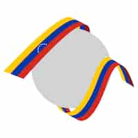 Kostenlose PSD venezuela-flaggenrahmen-design isoliert