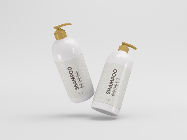 Verpackungsmodell der shampoo-pumpenflasche