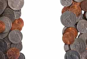 Kostenlose PSD verschiedene isolierte münzen