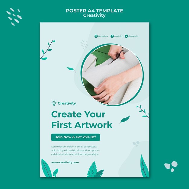 Vertikale Druckvorlage für Papierkunst