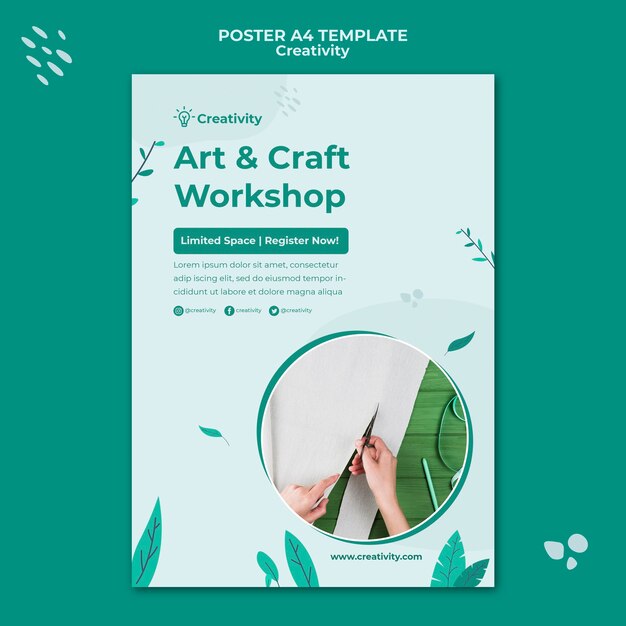 Vertikale Druckvorlage für Papierkunst