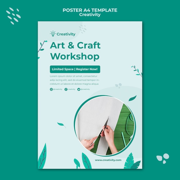 Vertikale Druckvorlage für Papierkunst