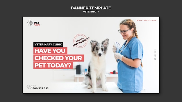 Veterinär Banner Vorlage