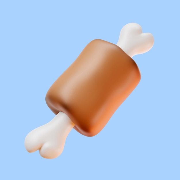 Videospiel-Knochen mit Fleisch-Icon-Pack