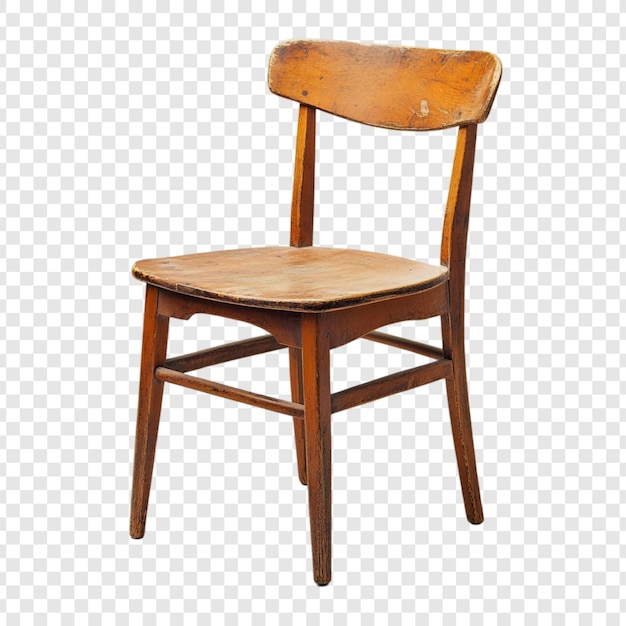 Vintage Holzstuhl Rustikaler Charme und einfache Eleganz