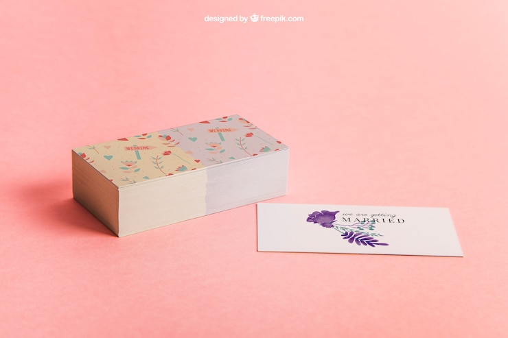 Kostenlose PSD visitenkarte mockup
