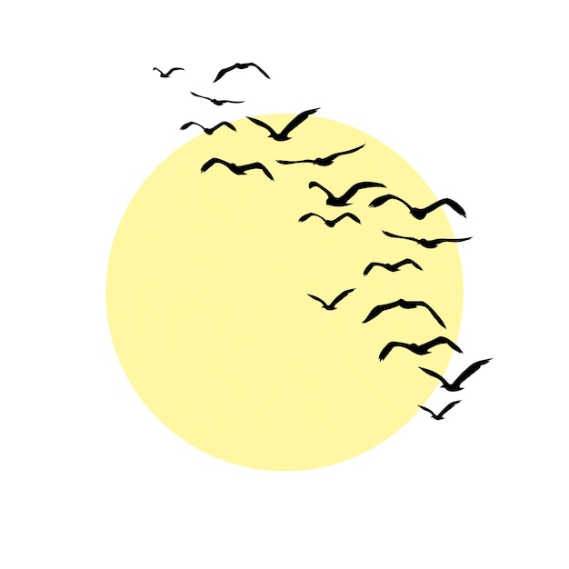 Vogel-Silhouette-Illustration
