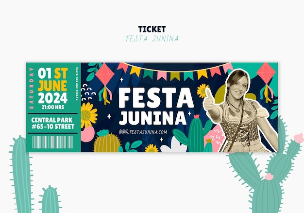 Kostenlose PSD vorlage-design für festa junina