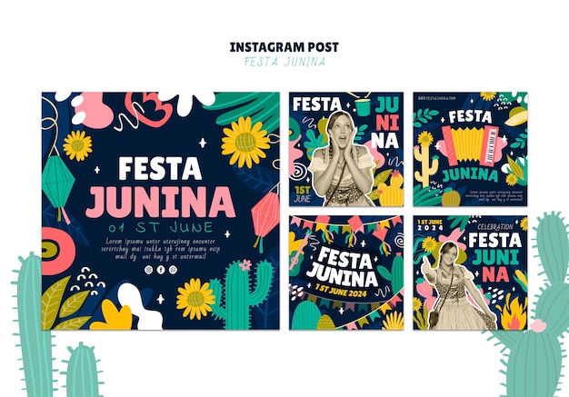 Kostenlose PSD vorlage-design für festa junina