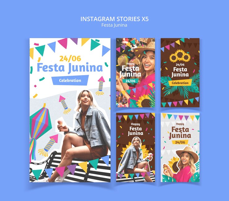 Kostenlose PSD vorlage-design für festa junina