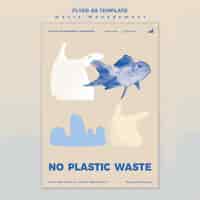 Kostenlose PSD vorlage für abfallmanagement-flyer