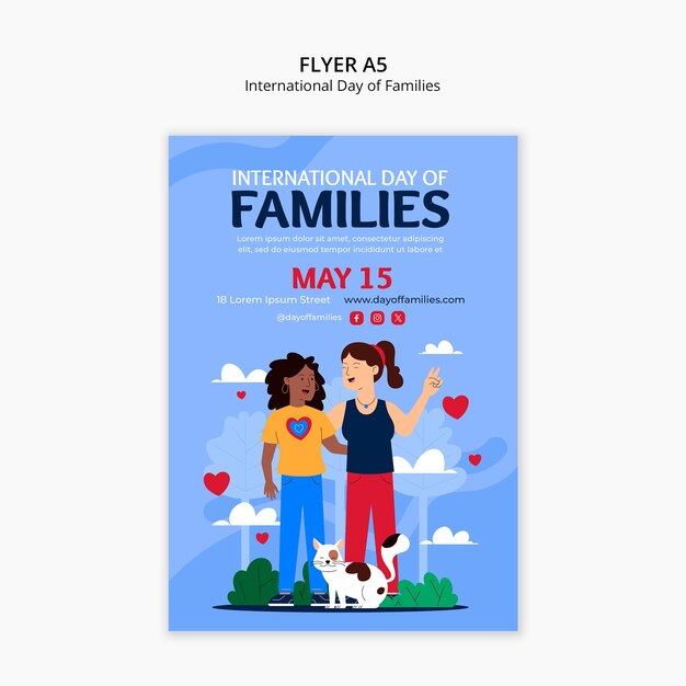 Vorlage für den Internationalen Tag der Familien