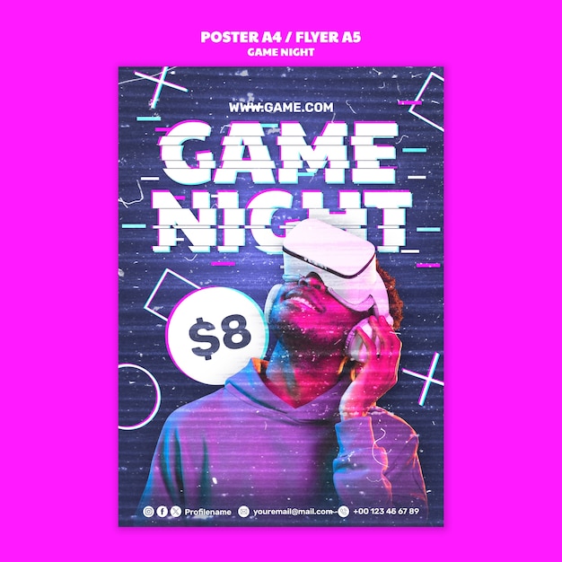 Vorlage für den Poster der Spielnacht
