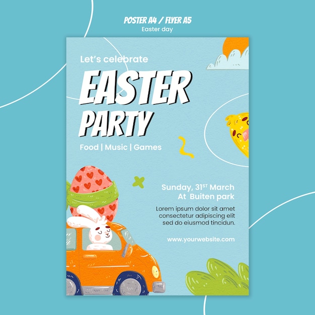 Vorlage für den Poster zur Osterfeier