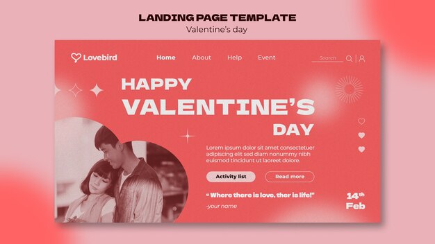 Vorlage für den Valentinstag